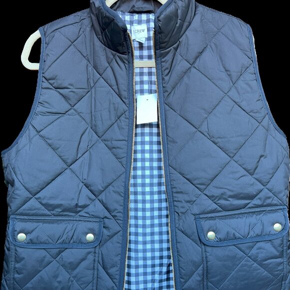 J Crew Women's New Down Puffer Vest Large - Picture 1 of 4